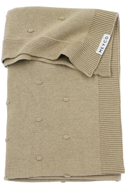 Meyco Wiegdeken Mini Knots Sand - Meyco - Babywinkel - 4054703330793