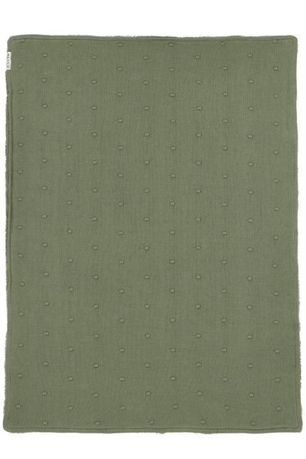 Meyco Wiegdeken Teddy Mini Knots Forest Green - Meyco - Babywinkel - 4054703350784