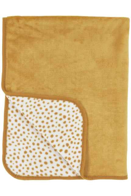 Meyco wiegdeken Teddy Reisdeken Cheetah Honey Gold - Meyco - Babywinkel - 4054703373370