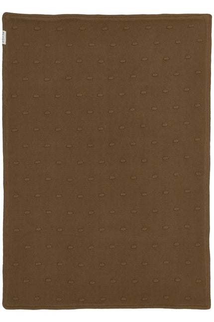 Meyco Wiegdeken Velvet Knots Chocolate - Meyco - Babywinkel - 4054703734560