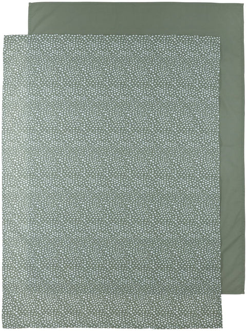 Meyco Wieglaken 2St Cheetah Forest Green Forest Green - Meyco - Babywinkel - 4054703443110