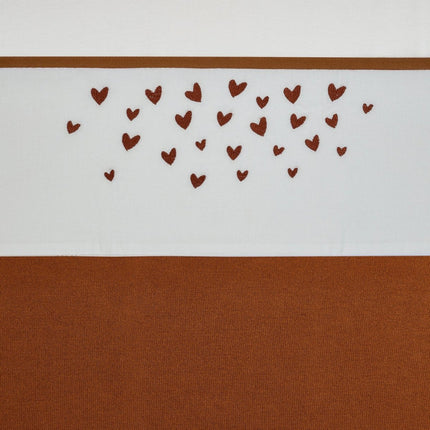 Meyco Wieglaken Hearts Camel 75X100cm - Meyco - Babywinkel - 4054703413434