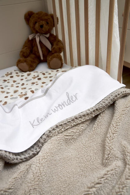 Meyco Wieglaken Klein Wonder Greige 75X100cm - Meyco - Babywinkel - 4054703164190