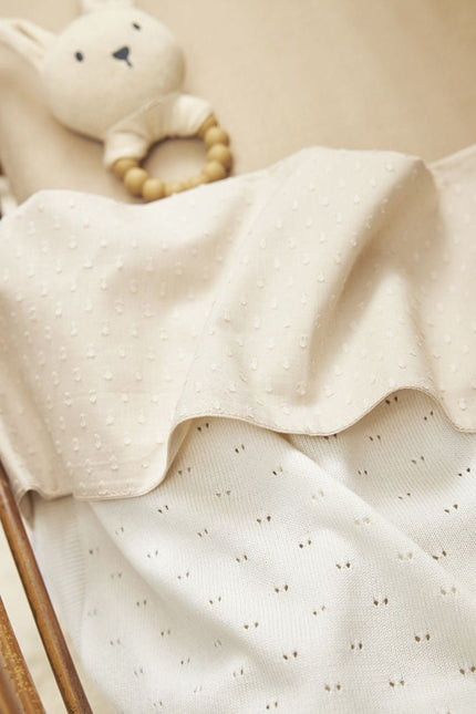 Meyco Wieglaken Plume Soft Sand 75X100cm koop je bij Babywinkel