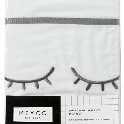 Meyco Wieglaken Sleepy Eyes Grijs - Meyco - Babywinkel - 4054703413519