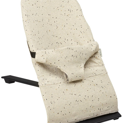 Meyco Wipstoel Hoes Rib Mini Spot Sand Melange - Meyco - Babywinkel - 4054703584301