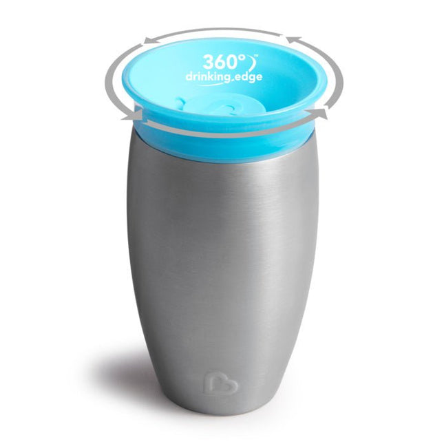 Munchkin Drinkbeker Miracle Sippy Cup Blue Roestvrij Staal - Munchkin - Babywinkel - 5019090124508