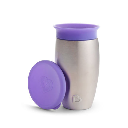 Munchkin Drinkbeker Miracle Sippy Cup Purple Roestvrij Staal - Munchkin - Babywinkel - 5019090519090