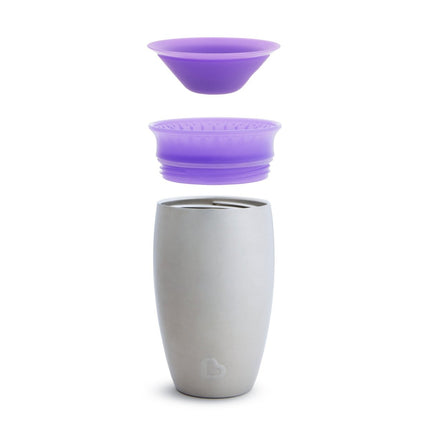 Munchkin Drinkbeker Miracle Sippy Cup Purple Roestvrij Staal - Munchkin - Babywinkel - 5019090519090