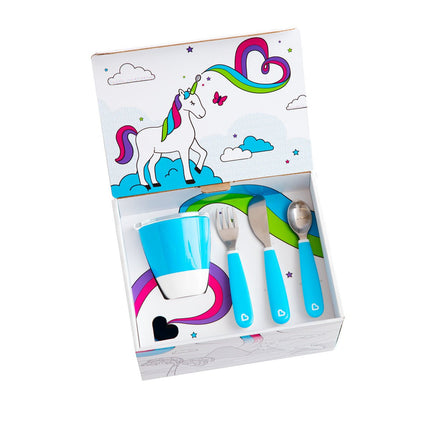 Munchkin Kinderservies Color Me Hungry Blue - Munchkin - Babywinkel - 5019090519137