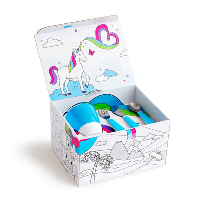 Munchkin Kinderservies Color Me Hungry Blue - Munchkin - Babywinkel - 5019090519137
