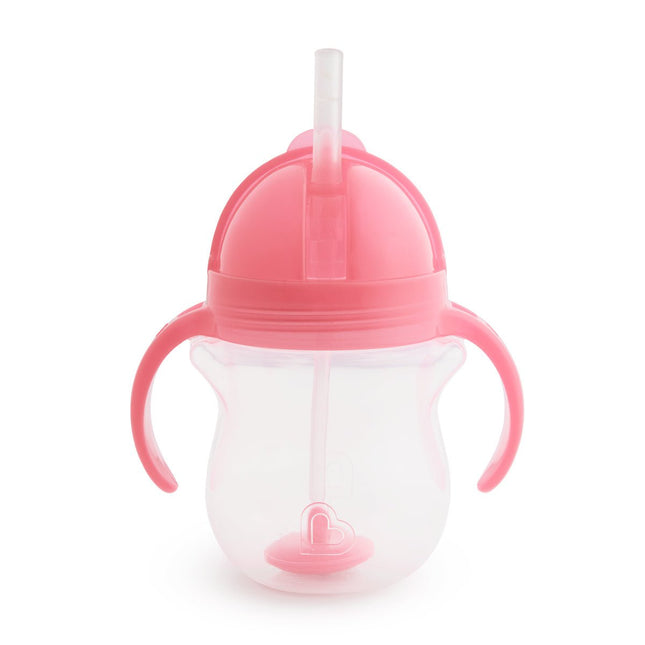 Munchkin Rietjesbeker Pink 207 ml - Munchkin - Babywinkel - 5019090124829