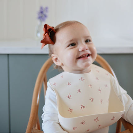 MUSHIE - SILICONE BIB - Bows