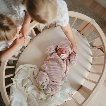 Mushie Baby Broekje Chunky Knit Blush - Mushie - Babywinkel - 810052468655