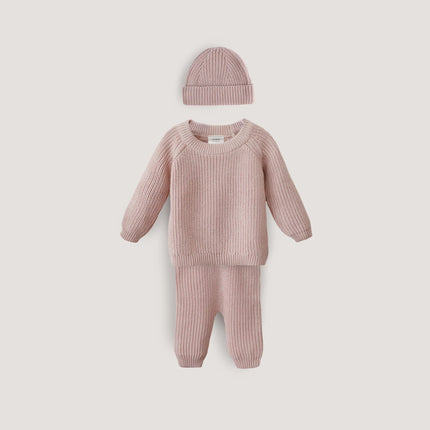 Mushie Baby Broekje Chunky Knit Blush - Mushie - Babywinkel - 810052468655