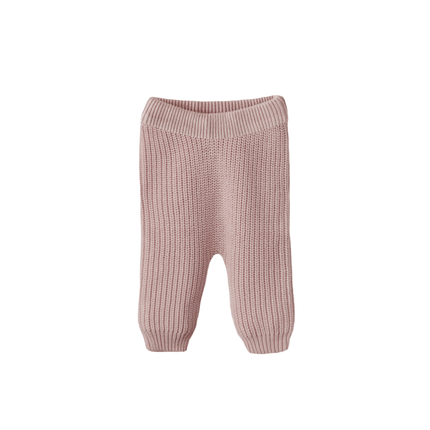 Mushie Baby Broekje Chunky Knit Blush - Mushie - Babywinkel - 810052468655