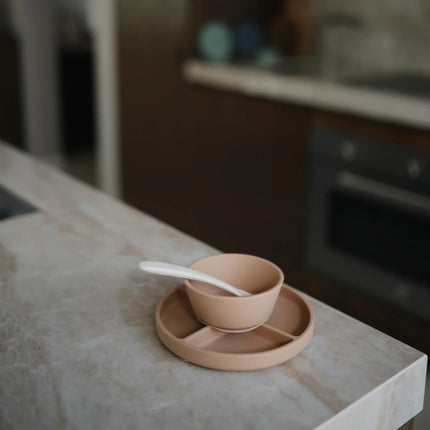 Mushie Baby Kom Siliconen Natural koop je bij Babywinkel