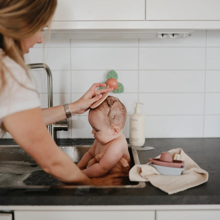 Mushie Babyborstel Anti - Berg Blush Shifting Sand 2St - Mushie - Babywinkel - 840355800838