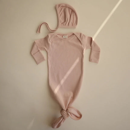 Mushie Babymutsje Bonnet Blush - Mushie - Babywinkel - 810052465203