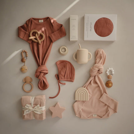 Mushie Babymutsje Bonnet Blush - Mushie - Babywinkel - 810052465203