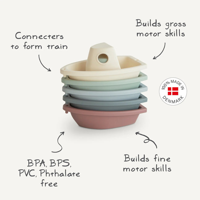 Mushie Badspeelgoed Bootjes 5St koop je bij Babywinkel