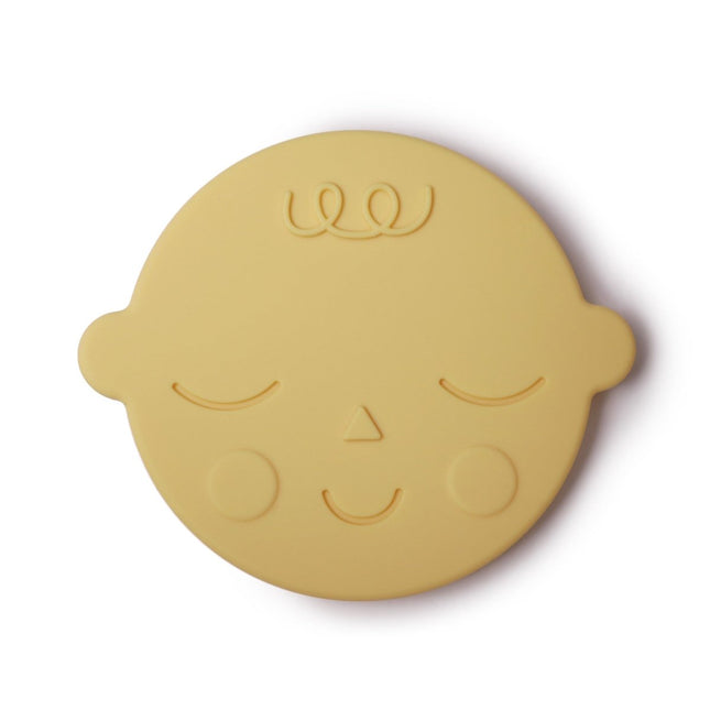 Mushie Bijtring Gezichtje Banana Cream - Mushie - Babywinkel - 810052461885