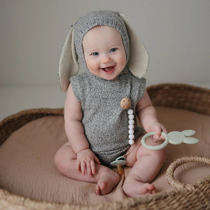 Mushie Bijtring Konijn Sage - Mushie - Babywinkel - 810052464688