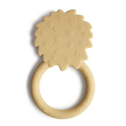 Mushie Bijtring Leeuw Soft Yellow - Mushie - Babywinkel - 810052465265