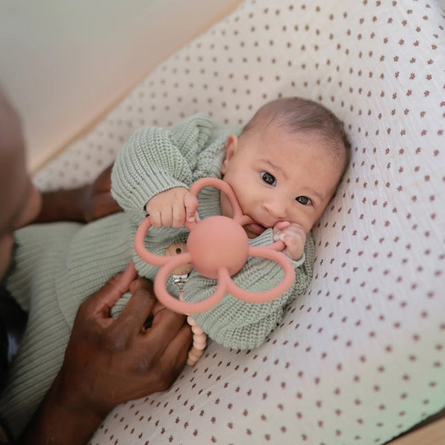 Mushie Bijtring Rammelaar Daisy - Mushie - Babywinkel - 840355800333
