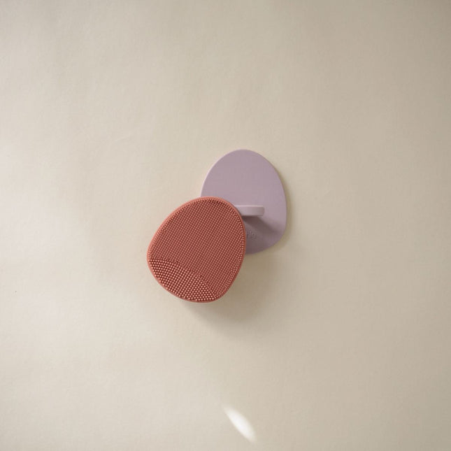 Mushie Babyborstel Cradle Cap Rose/Soft Lilac 2St koop je bij Babywinkel