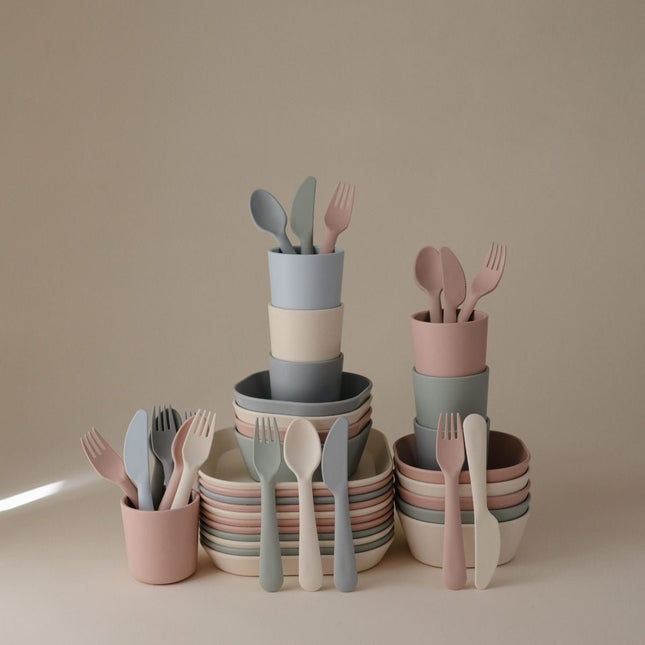 Mushie Baby Bestekset Sage koop je bij Babywinkel