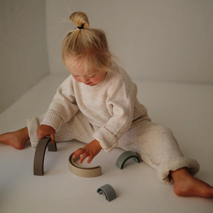 Mushie Houten Speelgoed Stapelaar Regenboog Hillside - Mushie - Babywinkel - 810052464244