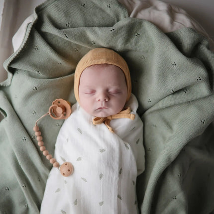 Mushie Hydrofiele Doek Leaves XL - Mushie - Babywinkel - 810052464459
