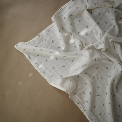 Mushie Hydrofiele Doek Leaves XL - Mushie - Babywinkel - 810052464459
