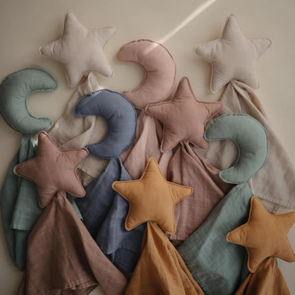 Mushie Knuffeldoekje Lovey Star Fog - Mushie - Babywinkel - 810052465593