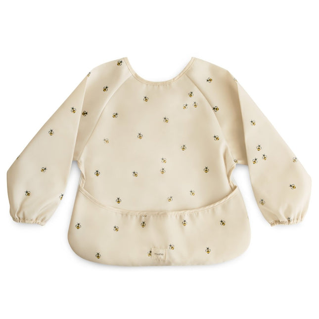 Mushie Long Sleeve Bib Bees koop je bij Babywinkel