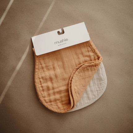 Mushie Monddoekje Set Fall Yellow/Fog 2st - Mushie - Babywinkel - 810052460284
