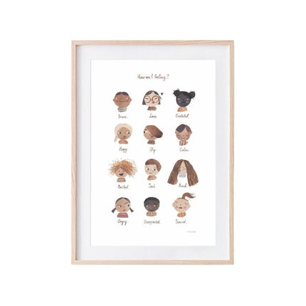 Mushie Poster Feelings Large 71cm - Mushie - Babywinkel - 810052460062