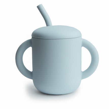 Mushie Rietjesbeker Powder Blue - Mushie - Babywinkel - 810052464527