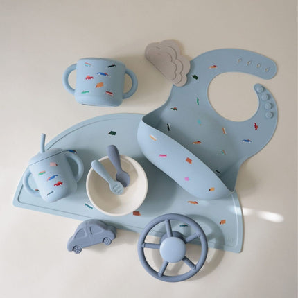 Mushie Silicone Training Cup Rietje Retro Cars koop je bij Babywinkel
