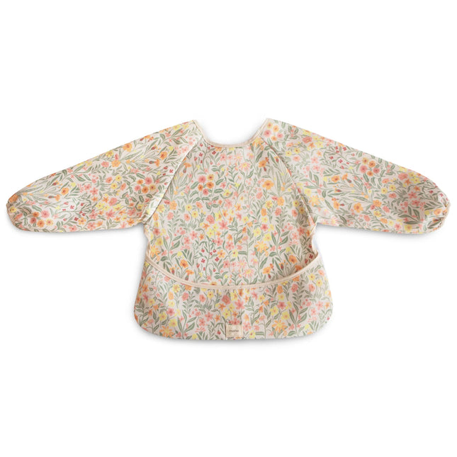 Mushie Slabbetje Lange Mouwen Pastel Blooms - Mushie - Babywinkel - 840355800944