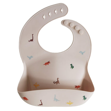 Mushie Slabbetje Silicone Dino - Mushie - Babywinkel - 810052461182