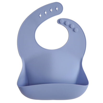 Mushie Slabbetje Silicone Powder Blue - Mushie - Babywinkel - 810052460048