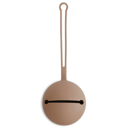 Mushie Speenhouder Silicone Pale Daffodil - Mushie - Babywinkel - 810052464428