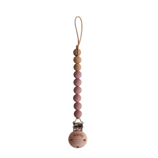 Mushie Speenkoord Eva Cloudy Mauve - Mushie - Babywinkel - 810052466927