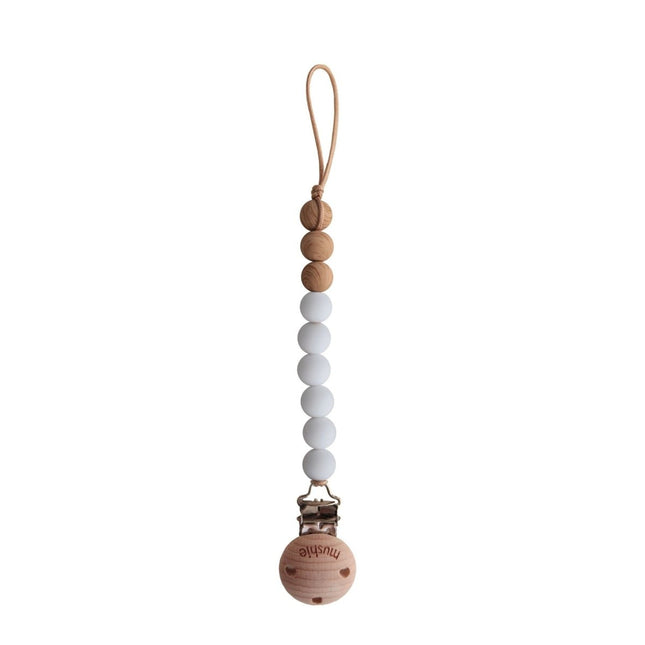 Mushie Speenkoord Eva White - Mushie - Babywinkel - 810052467023