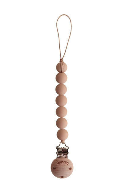 Mushie Speenkoord Halo Pale Taupe - Mushie - Babywinkel - 7426999779476