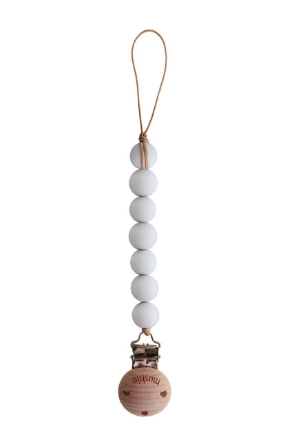 Mushie Speenkoord Halo White - Mushie - Babywinkel - 7426999779520