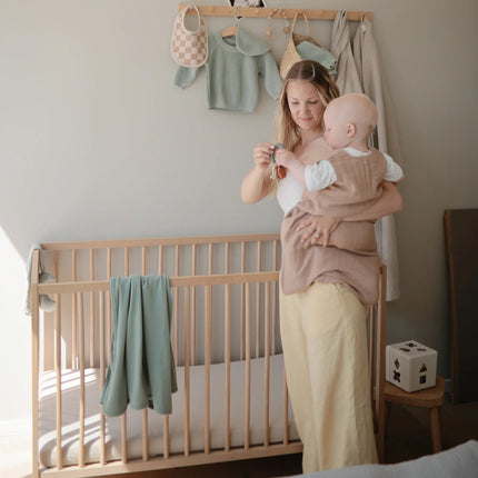 Mushie Wiegdeken Ribbed Roman Green - Mushie - Babywinkel - 810052469362