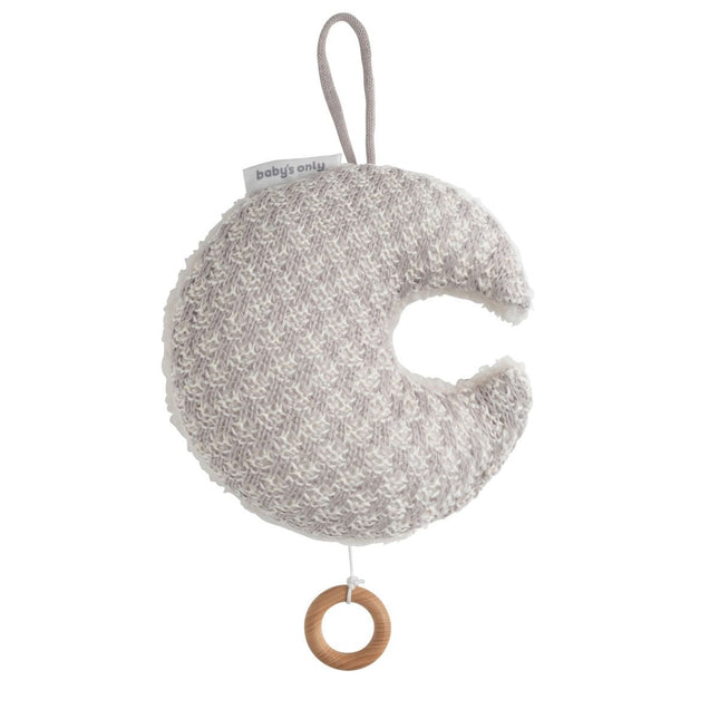 Muziekdoosje maan Happiness urban taupe - Babywinkel - 8721052102840